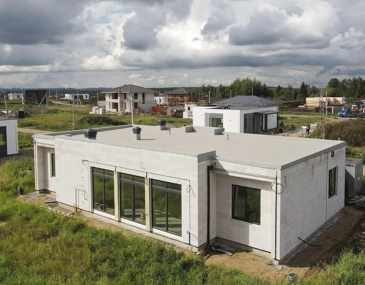 Стена из газобетона D400 400 мм